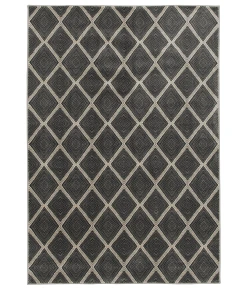 Central Oriental Milan Sterling/Birch Lattice 9in. x 33in. Rect. Rug
