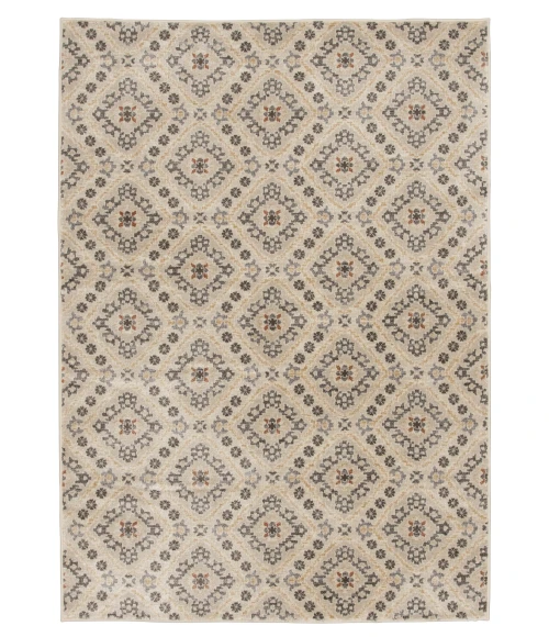 Central Oriental Montville Alabaster/Latte Moroccan 9in. x 33in. Rect. Rug