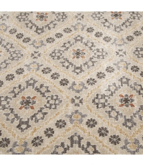 Central Oriental Montville Alabaster/Latte Moroccan 9in. x 33in. Rect. Rug