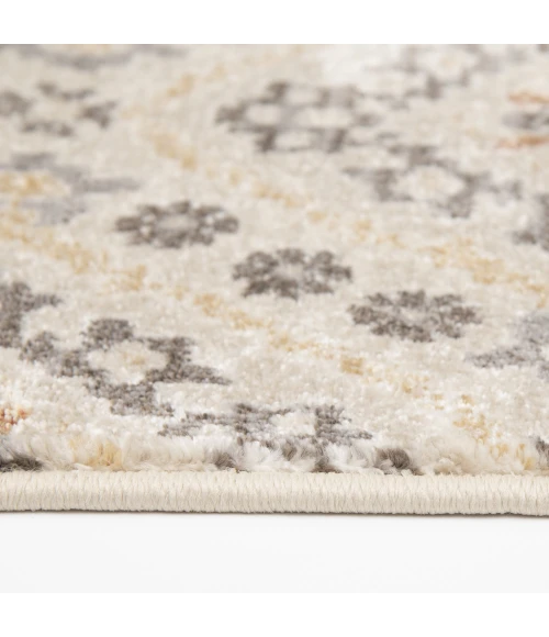 Central Oriental Montville Alabaster/Latte Moroccan 9in. x 33in. Rect. Rug