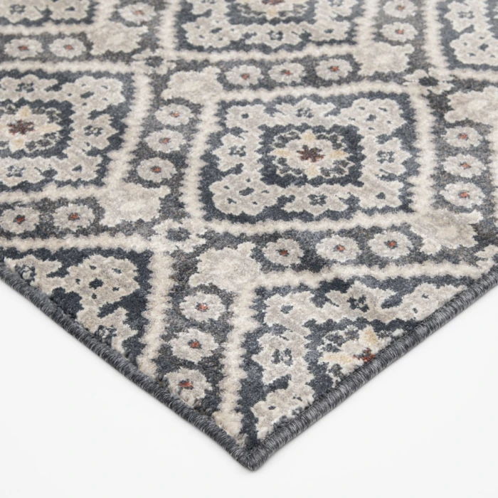 Central Oriental Montville Vintage Blue/Latte Moroccan 5ft. x 7ft.7in. Rect. Rug