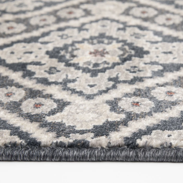 Central Oriental Montville Vintage Blue/Latte Moroccan 5ft. x 7ft.7in. Rect. Rug