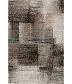 Central Oriental Structures Multi/Glass Abstract 7ft.10in. x 9ft.10in. Rect. Rug