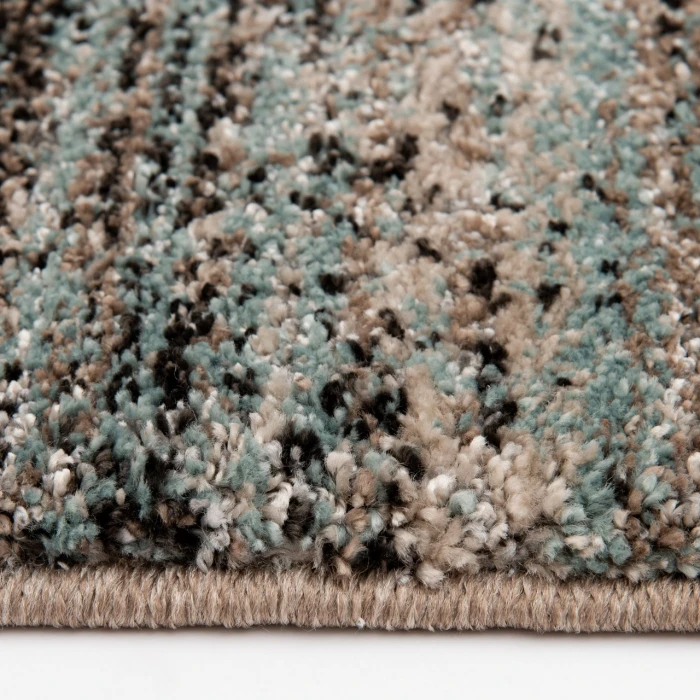 Central Oriental Structures Multi/Glass Abstract 5ft. x 7ft.6in. Rect. Rug
