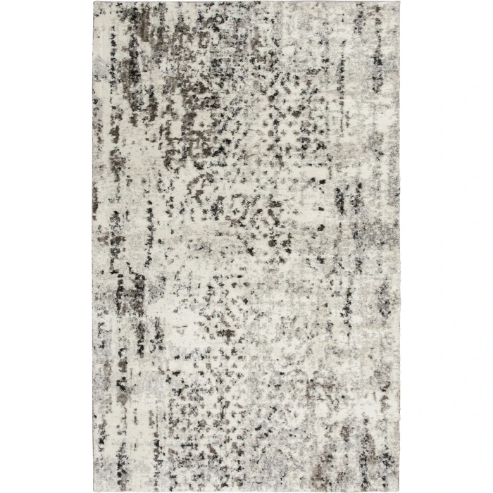 Central Oriental Structures Buff/Multi Abstract 5ft. x 7ft.6in. Rect. Rug