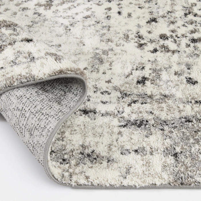 Central Oriental Structures Buff/Multi Abstract 5ft. x 7ft.6in. Rect. Rug