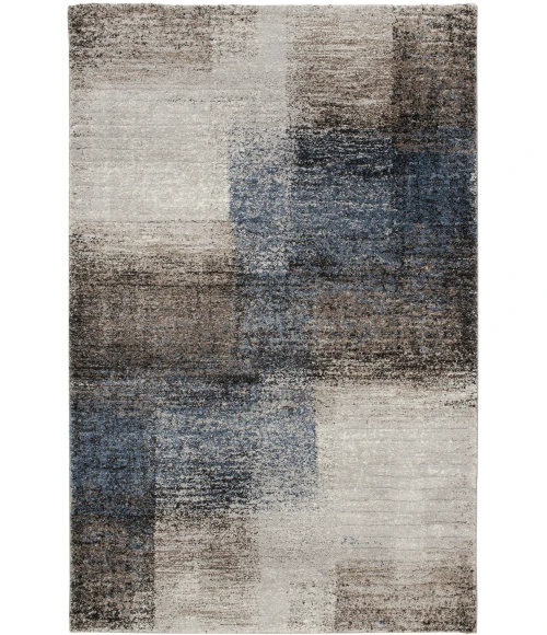 Central Oriental Structures Mink/Dusk Abstract 9ft.10 x 12ft.10in. Rect. Rug