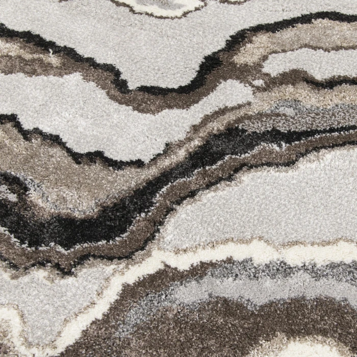 Central Oriental Structures Dusk/Multi Abstract 9ft.10in. x 12ft.10in. Rect. Rug