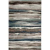 Central Oriental Structures Soot/Buff Abstract 7ft.10in. x 9ft.10in. Rect. Rug