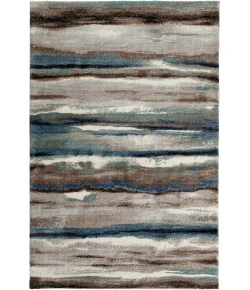 Central Oriental Structures Buff/Dusk Abstract 5 x 7ft.6in. Rect. Rug