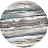 Central Oriental Structures Soot/Buff Abstract 5ft. x 7ft.6in. Rect. Rug