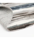 Central Oriental Structures Soot/Buff Abstract 5ft. x 7ft.6in. Rect. Rug