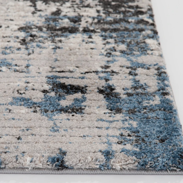 Central Oriental Structures Cloud/Dusk Abstract 7ft.10 x 9ft.10in. Rect. Rug
