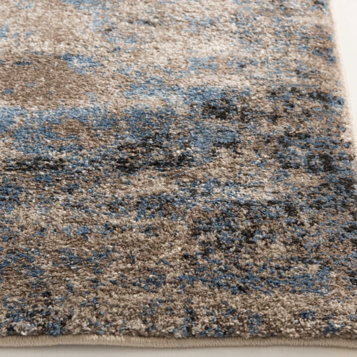 Central Oriental Structures Multi/Dusk Abstract 7ft.10 x 9ft.10in. Rect. Rug