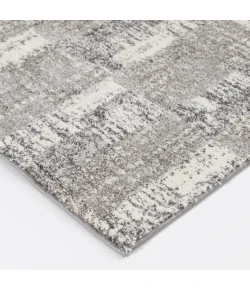 Central Oriental Structures Cloud/Buff Abstract 7ft.10in. x 9ft.10in. Rect. Rug