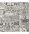 Central Oriental Structures Cloud/Buff Abstract 7ft.10in. x 9ft.10in. Rect. Rug