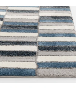 Central Oriental Structures Buff/Dusk Geometric 7ft.10in. x 9ft.10in. Rect. Rug