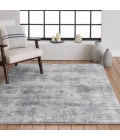 Central Oriental Structures Dusk/Multi Abstract 7ft.10in. x 9ft.10in. Rect. Rug