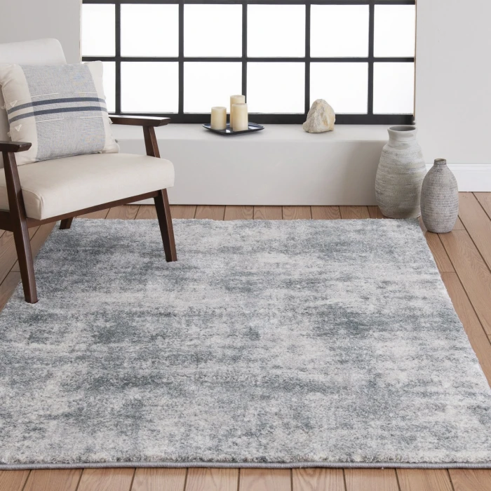 Central Oriental Structures Dusk/Multi Abstract 7ft.10in. x 9ft.10in. Rect. Rug