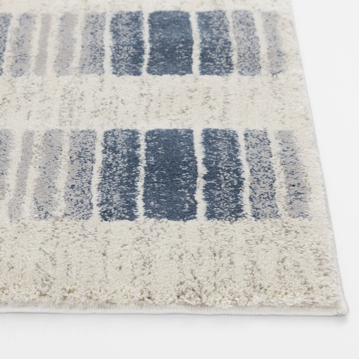 Central Oriental Structures Buff/Dusk Geometric 5ft. x 7ft.6in. Rect. Rug