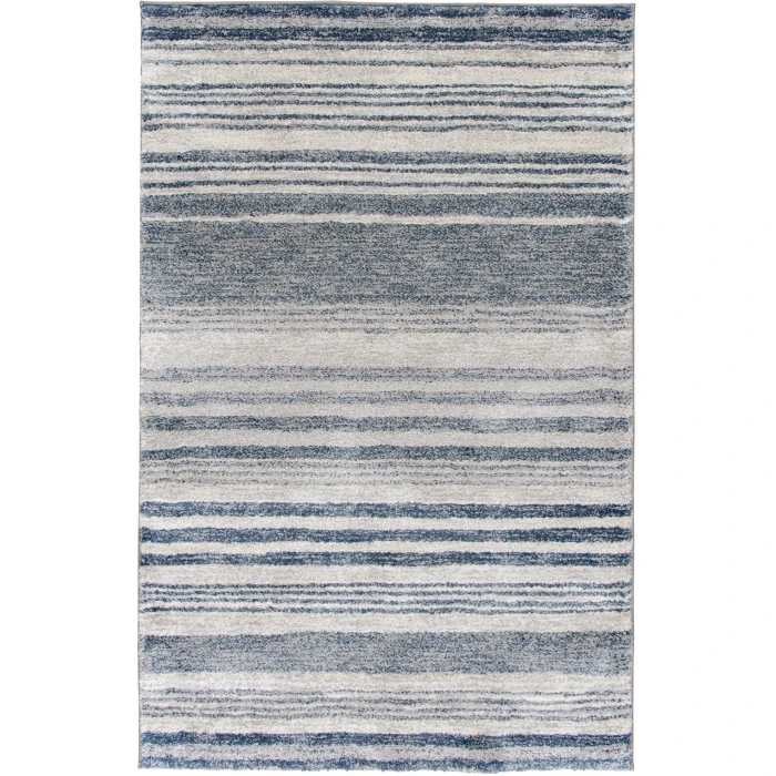 Central Oriental Structures Buff/Dusk Stripe 7ft.10in. x 9ft.10in. Rect. Rug