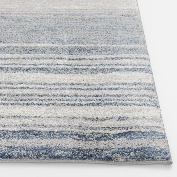 Central Oriental Structures Buff/Dusk Stripe 7ft.10in. x 9ft.10in. Rect. Rug