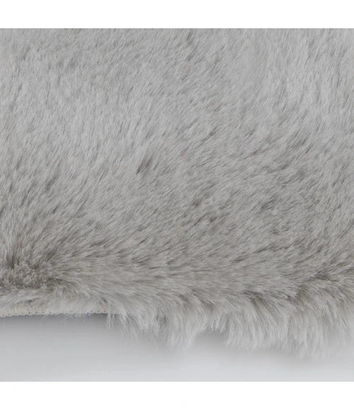 Central Oriental Ultimate Angora Light Gray Solid 5ft. x 7ft. Rect. Rug