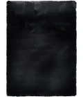 Central Oriental Ultimate Angora Black Solid 7ft.6in. x 9ft.6in. Rect. Rug