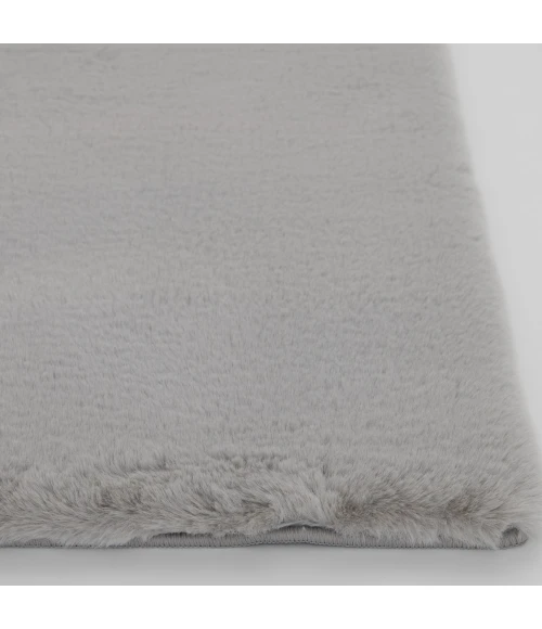 Central Oriental Ultimate Angora Light Gray Solid 5ft. x 7ft. Rect. Rug