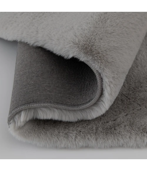 Central Oriental Ultimate Angora Light Gray Solid 5ft. x 7ft. Rect. Rug