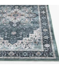 Central Oriental Rugese - Velveteen Washable Blue-Green/Ivory Oriental 7ft.6in. x 9ft.6in. Rect. Rug