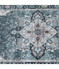 Central Oriental Rugese - Velveteen Washable Blue-Green/Ivory Oriental 7ft.6in. x 9ft.6in. Rect. Rug
