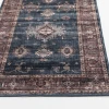 Central Oriental Rugese - Velveteen Washable Aerugo/Rust Oriental 5ft. x 7ft. Rect. Rug