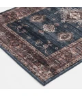 Central Oriental Rugese - Velveteen Washable Aerugo/Rust Oriental 7ft.6in. x 9ft.6in. Rect. Rug