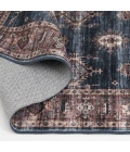 Central Oriental Rugese - Velveteen Washable Aerugo/Rust Oriental 7ft.6in. x 9ft.6in. Rect. Rug