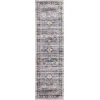Central Oriental Rugese - Velveteen Washable Light Gray/Beige Oriental 7ft.6in. x 9ft.6in. Rect. Rug