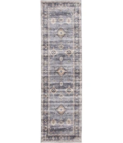Central Oriental Rugese - Velveteen Washable Light Gray/Beige Oriental 7ft.6in. x 9ft.6in. Rect. Rug