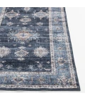 Central Oriental Rugese - Velveteen Washable Navy/Light Blue Oriental 5ft. x 7ft. Rect. Rug