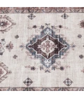 Central Oriental Rugese - Velveteen Washable Rust/Dark Grey Oriental 7ft.6in. x 9ft.6in. Rect. Rug