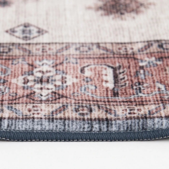 Central Oriental Rugese - Velveteen Washable Red/Beige Oriental 2ft.3in. x 6ft. Rect. Rug