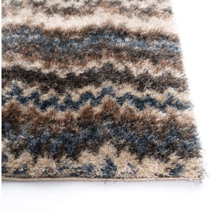 Central Oriental Pulse Multi Abstract 5ft.3in. x 7ft.3in. Rect. Rug