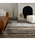 Central Oriental Pulse Multi Abstract 5ft.3in. x 7ft.3in. Rect. Rug