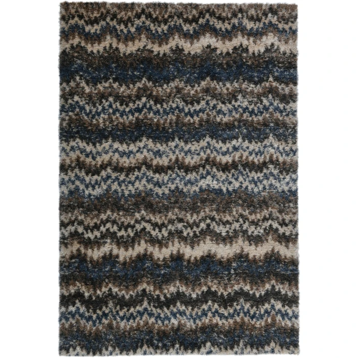 Central Oriental Pulse Multi Abstract 5ft.3in. x 7ft.3in. Rect. Rug
