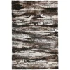 Central Oriental Pulse Beige/Dark Vison Abstract 5ft.3in. x 7ft.3in. Rect. Rug