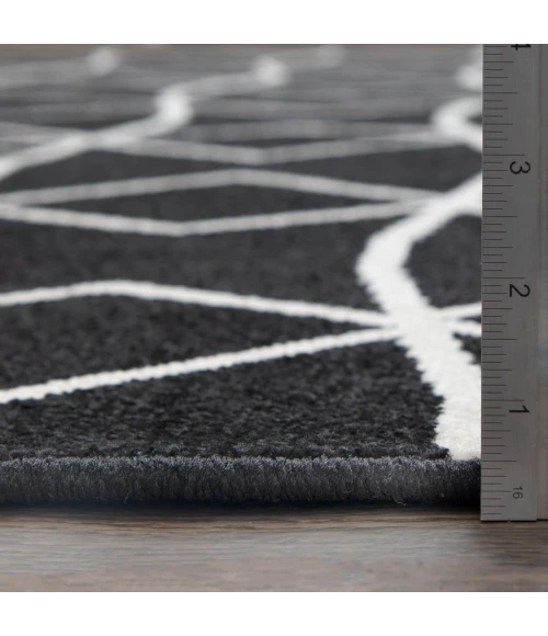 Loomaknoti Tecopa Tamariez Black/White ETR11BLW12 2 ft.  X 6 ft. 7” Rectangle Rug