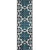 Loomaknoti Tecopa Vensley Blue/White ETR14BWH12 2 ft. X 6 ft. 7 in. Rectangle Rug