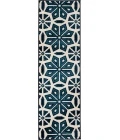 Loomaknoti Tecopa Vensley Blue/White ETR14BWH12 2 ft.  X 6 ft. 7” Rectangle Rug