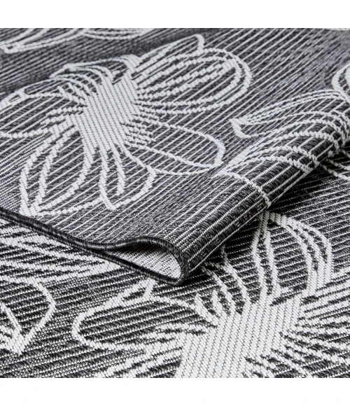 Loomaknoti Breyleigh Cerimia Gray/Cream EB007 6 ft. 7 in. X 9 ft. 2 in. Rectangle Rug