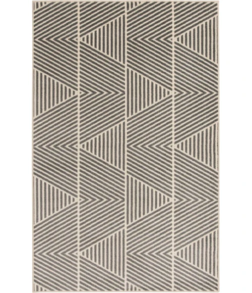 Loomaknoti Tecopa Symenia Gray/White ETR10GRW60 6 ft. 7” X 9 ft. 2” Rectangle Rug