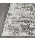 Loomaknoti Rhane Alenzi Gray/Cream ER011 6 ft. 7” X 9 ft. 2” Rectangle Rug